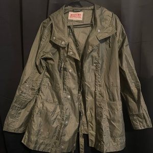 Mossimo raincoat olive green L